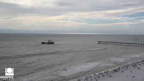 with the high speed pass during todays demonstration over Pensacola Beach! #blueangels #usnavy