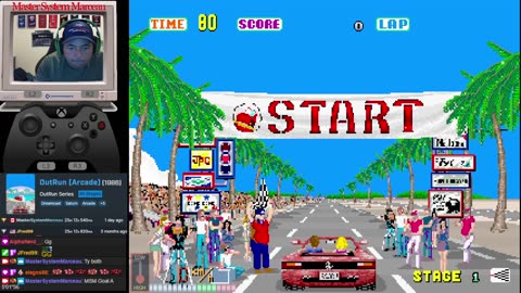 OutRun [Arcade] All Stages [24'55"58] WR🥇 | World Record | アウトラン | Master System Marceau