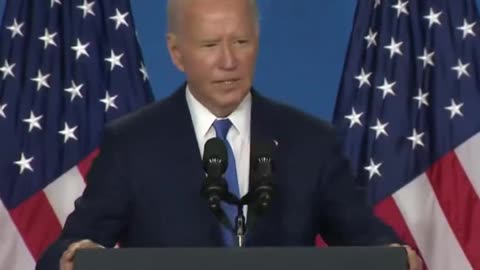 Biden at the big boy presser. Biden calls Trump “Vice President Trump”