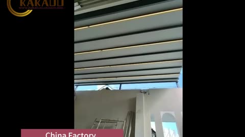 Kakadu Aluminum Roof Awning Motorized Aluminum Awning Adjustable Outdoor Sunshades