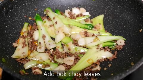 If you have bok choy try cooking it like this, it's very appetizing and really delicious