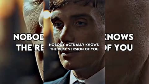 NOBODY ACTUALLY KNOWS THE REAL VERSION OF YOU ~ THOMAS SHELBY || QUOTES #shorts #quotes #short