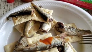 sardines and crackers