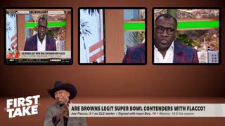 FIRST TAKE Joe Flacco is better than Deshaun Watson - Stephen A. & Shannon reacts to Browns 10-5