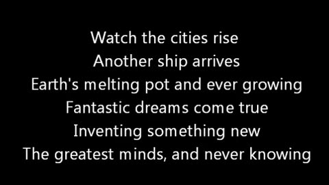 RUSH - Beneath, Between & Behind (with lyrics) > A history of the USA, in song