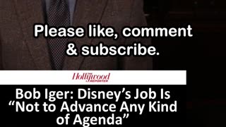 Bob Iger Says Disney Job Is 'Not to Advance Any Kind of Agenda'