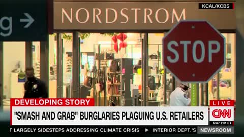 CNN: “Customers are terrified” as “smash-and-grab” robbers target retailers in Democrat-run cities