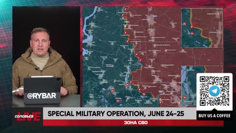 ❗️🇷🇺🇺🇦🎞 RYBAR HIGHLIGHTS OF THE RUSSIAN MILITARY OPERATION IN UKRAINE ON June 24-25, 2024