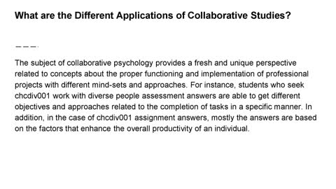What is Collaborative Psychology?