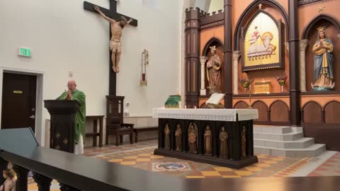 Our Lady of Solitude Chapel; Monday 4th Week Ord time; Adoration before Mass. homily on loyalty?