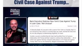 Bank Executive destroys case against President Trump.