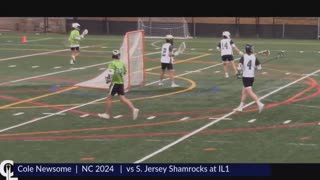 US High School Lacrosse Featuring: Cole Newsome Lacrosse Highlights | NC 2024 | Att, Mid