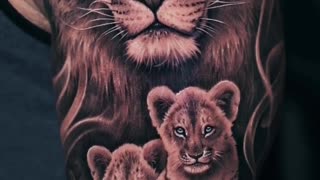 BEAUTIFUL Lion Family - Realism done by Jose Contreras in TEXAS