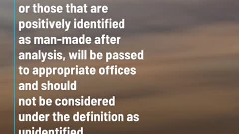 US Congress Admits UFOs Are Not Man Made