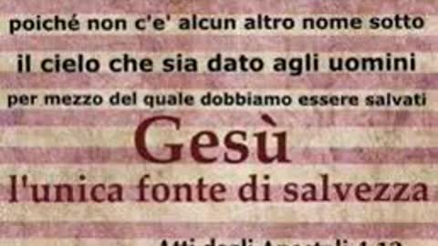 Non vi è sotto il cielo altro nome dato agli uomini in virtù del quale possano essere salvati Festa del Santissimo. Nome di Gesù Domenica 2 Gennaio 2022 Atti degli apostoli 4:12