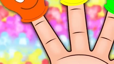 Finger Family Song With Lollipops and Balloons #shorts