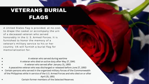 Veterans Burial Flags