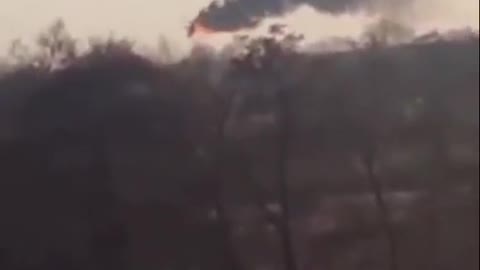 Russian MI-24 Goes Down over Ukraine