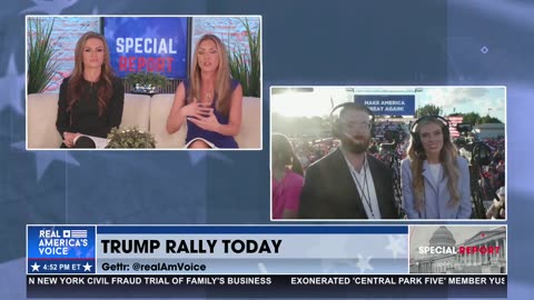 Real America's Voice previews President Trump's rally remarks