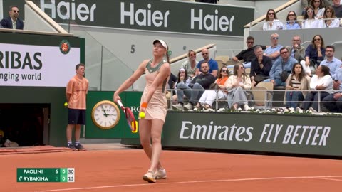 Jasmine Paolini vs Elena Rybakina/ Quarter-Final /French Open 2024/Extended Highlights