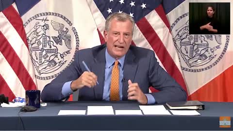 NYC Mayor Bill de Blasio FORCES Vaccines on Citizens to Do Basic Daily Tasks