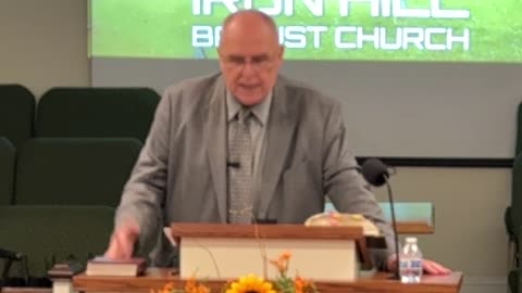 10/22/2023. Iron Hill Baptist Church Evening Worship: Asst. Helmut Getto preaching. 5PM EST