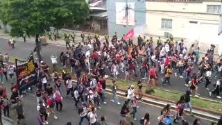 Más de 200 mujeres salieron a marchar por sus derechos en Bucaramanga