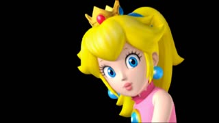 Peach eats a burger