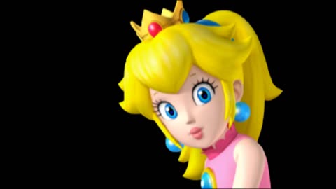 Peach eats a burger