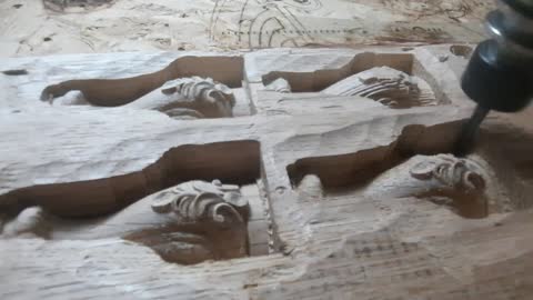 Furinure leg cnc carving