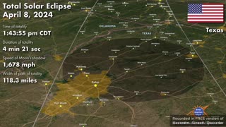 2024 Total Solar Eclipse Path