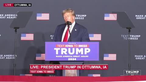Trump Speech in Ottumwa Iowa - October 1, 2023