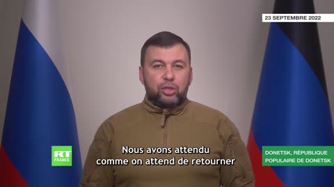 Message de Denis Pouchiline, président de la République populaire de Donetsk