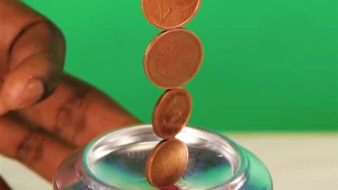Spinning magnetic coins