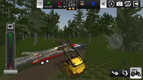 Video #3. Farming USA 2 - loading logs