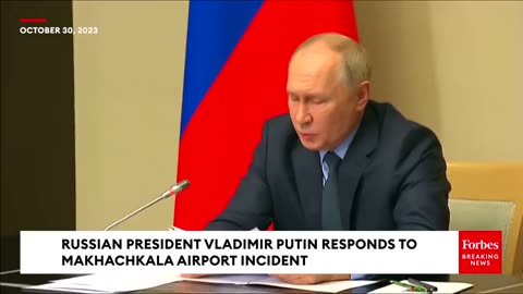 Russian President Vladimir Putin Baselessly Blames Ukraine On Makhachkala Airport Incident