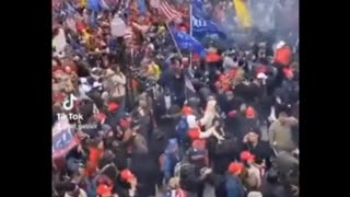 Concussion Grenades Thrown at Peaceful Protesters