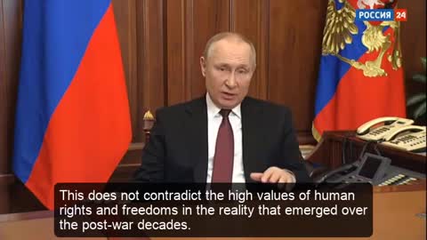 Vladimir Putin's Speech on Ukraine and US Foreign Policy and NATO - 24 February 2022, ENG Subtitles