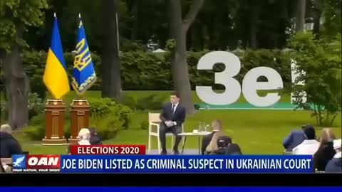 Joe Biden: Ukraine Criminal Suspect