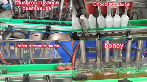 60ml 120ml Chocolate jam tomato sauce honey filling machine