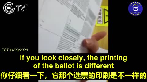 CCP underground factories falsified blank American election ballots.