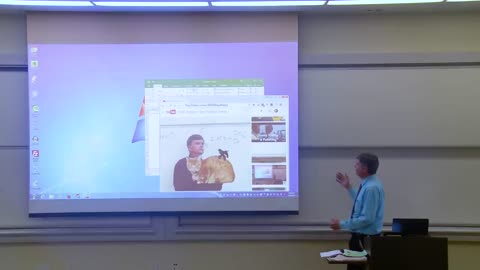 Best Prank - Math Professor Fixes Projector Screen