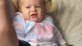 Adorable Toddler Asks Mom For Foot Massage