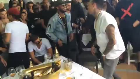 Chris brown letting loose on african song!