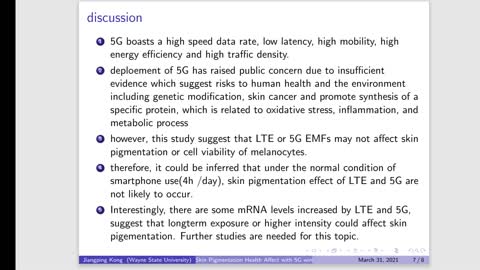 5G Health Affect on skin pigmentation