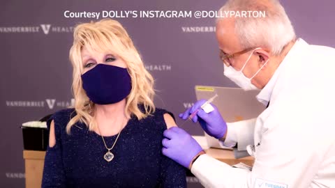 Dolly Parton gets vaccinated with 'Jolene' rewrite