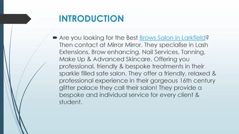 Best Brows Salon in Larkfield- Mirror Mirror