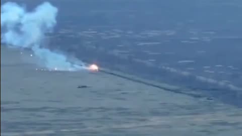 Destruction of a ruzzian tank using the Javelin ATGM