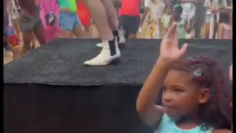 Grown Men Teach Young Girl How to Twerk