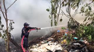 Incendió generó una emergencia en el barrio Girardot de Bucaramanga